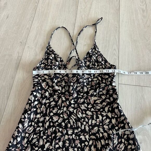 Free People Hang On Halter Mini Slip Dress Size S - Picture 3 of 7